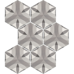 HEXATILE NATURE B&W HEXAGON...