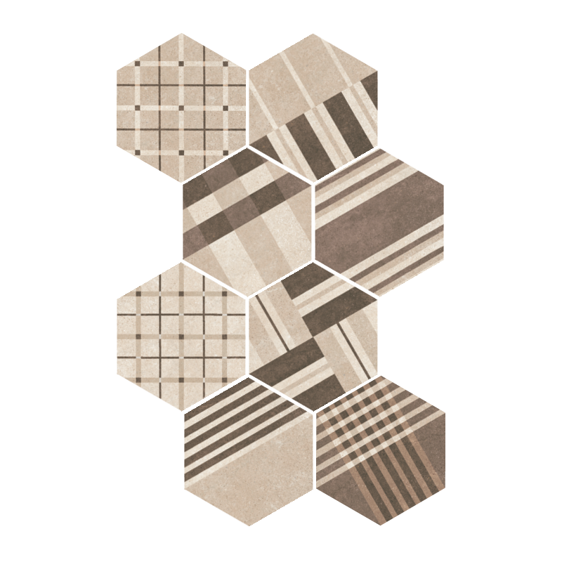 HEXATILE CEMENT GEO SAND HEXAGON MAT 17,5X20 (P.64863)