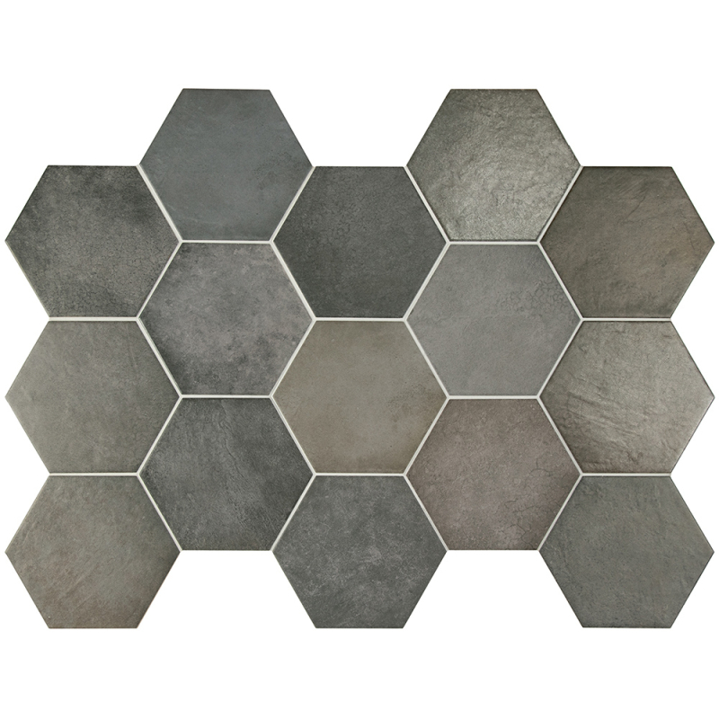 HERITAGE CARBON HEXAGON MAT 17,5X20 (P.64901)