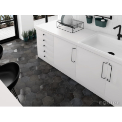 HERITAGE CARBON HEXAGON MAT 17,5X20 (P.64901)