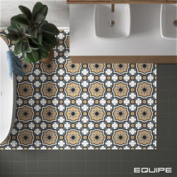 RIVOLI BLACK MAT 20X20 (P.65035)