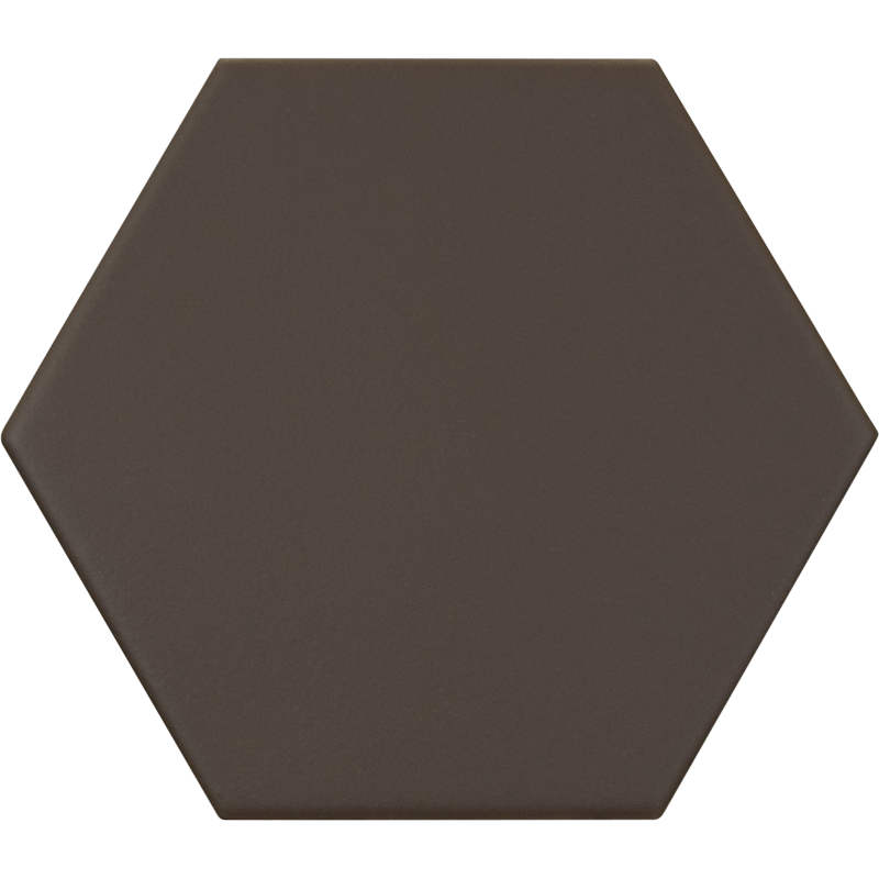 KROMATIKA BROWN HEXAGON MAT 11,6X10,1 (P.65057)