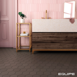 KROMATIKA BROWN HEXAGON MAT 11,6X10,1 (P.65057)