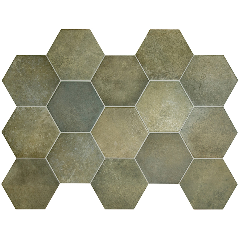 HERITAGE JUNGLE HEXAGON MAT 17,5X20 (P.65063)