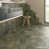 HERITAGE JUNGLE HEXAGON MAT 17,5X20 (P.65063)