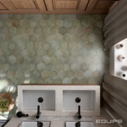 HERITAGE JUNGLE HEXAGON MAT 17,5X20 (P.65063)