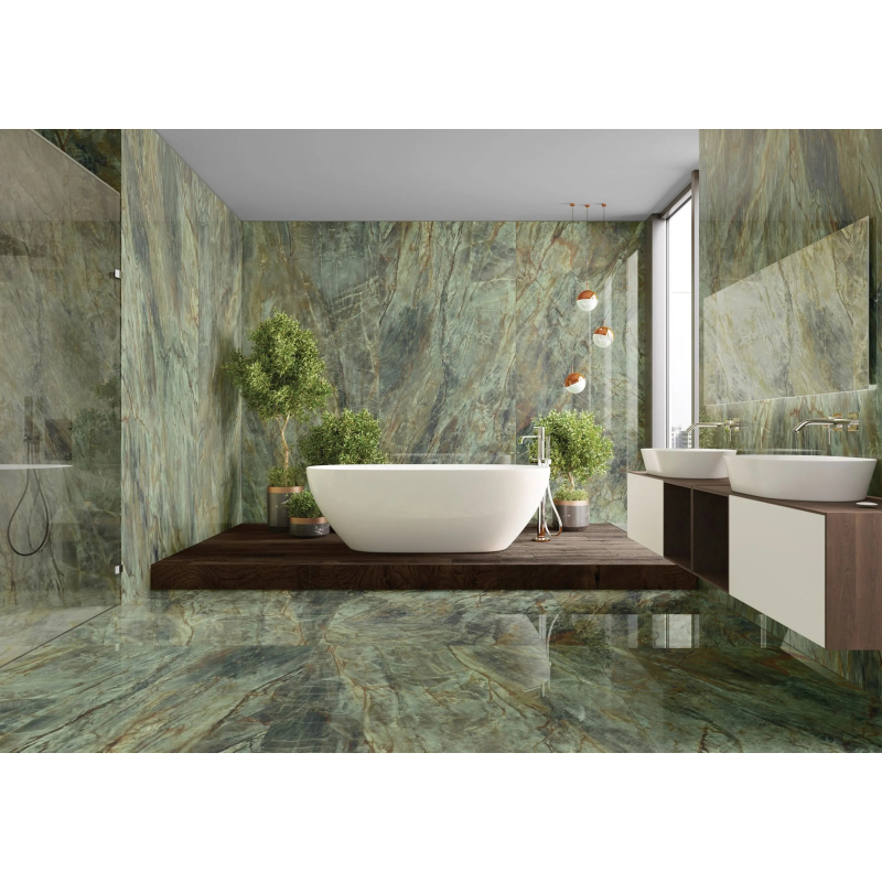 GRES BRAZILIAN QUARTZITE GREEN POLER 279,7x119,7x0,6 GAT.1 (P.65397)