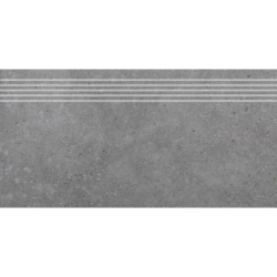 STOPNICA FREZOWANA NATURALNA GEOTEC 13 CIEMNOSZARY 59,7x29,7x0,8 GAT.1 (P.67749)