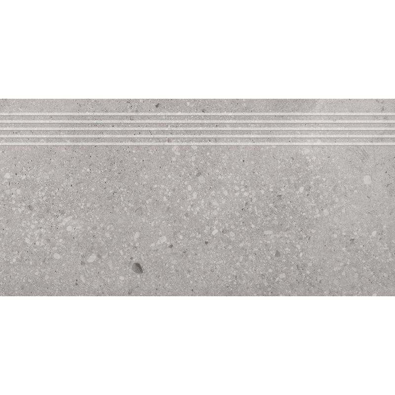 STOPNICA FREZOWANA NATURALNA GEOTEC 12 SZARY 59,7x29,7x0,85 GAT.1 (P.67753)