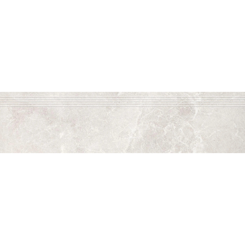 STOPNICA FREZOWANA PÓŁPOLER TIOGA 01 BIAŁY 119,7x29,7x0,85 GAT.1 (P.67787)