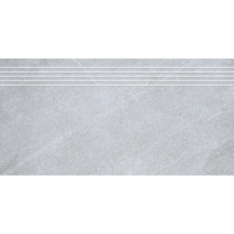 STOPNICA FREZOWANA PÓŁPOLER STONEHENGE 12 SZARY 59,7x29,7x0,8 GAT.1 (P.67791)