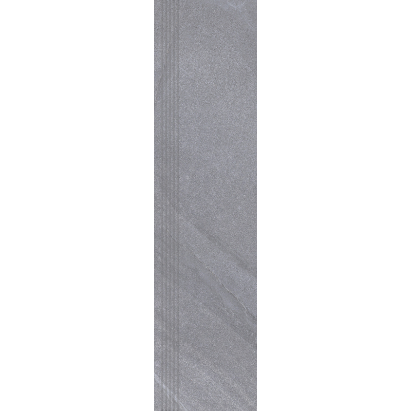 STOPNICA FREZOWANA PÓŁPOLER STONEHENGE 12 SZARY 119,7x29,7x0,85 GAT.1 (P.67793)