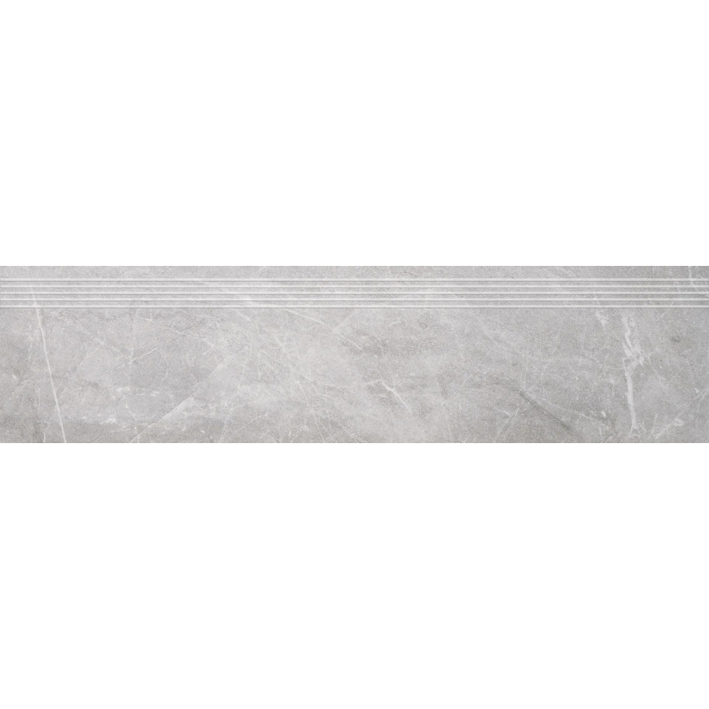 STOPNICA FREZOWANA NATURALNA TIOGA 12 SZARY 119,7x29,7x0,8 GAT.1 (P.67829)