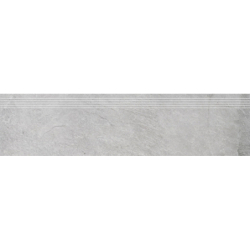 STOPNICA FREZOWANA NATURALNA TIOGA 12 SZARY 119,7x29,7x0,8 GAT.1 (P.67829)