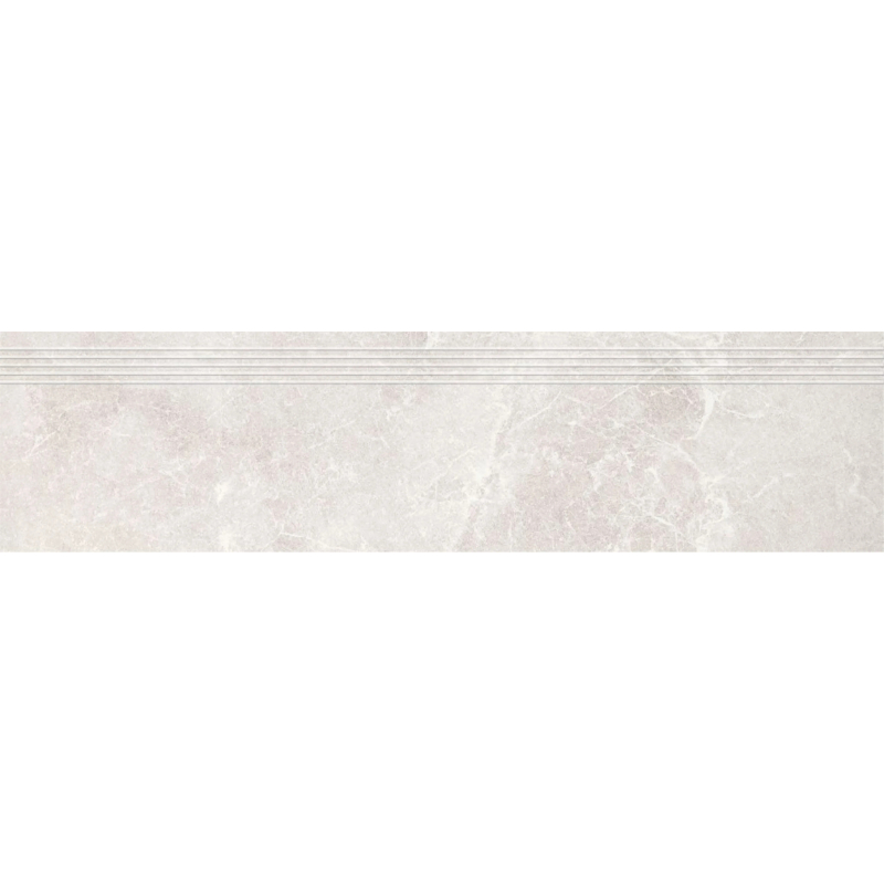 STOPNICA FREZOWANA NATURALNA TIOGA 01 BIAŁY 119,7x29,7x0,8 GAT.1 (P.67833)