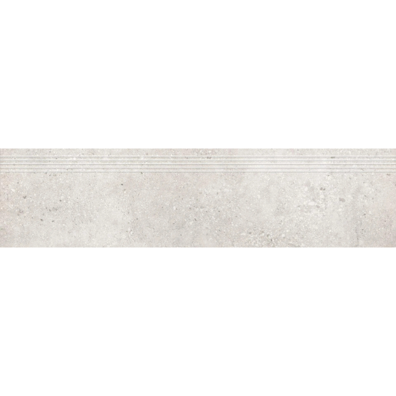 STOPNICA FREZOWANA PÓŁPOLER GEOTEC 10 JASNOSZARY 119,7x29,7x1 GAT.1 (P.67837)