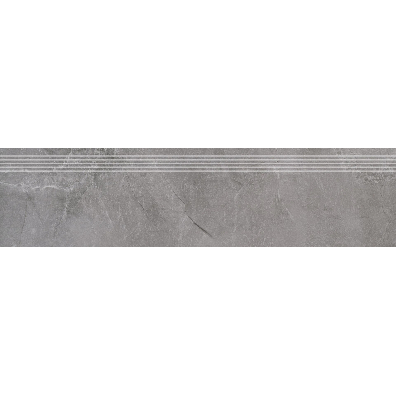 STOPNICA FREZOWANA PÓŁPOLER TIOGA 13 CIEMNOSZARY 119,7x29,7x0,8 GAT.1 (P.68213)