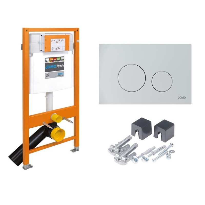 JOMOTech STELAŻ WC H-1120 + WSPORNIK + PRZYCISK SWITCH BIAŁY WERIT 103-000000079/174-91102700-00