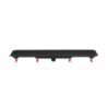 JOMOTech EXCLUSIVE 40 / ODPŁYW LINIOWY 850 MM / MASKOWNICA 2-STRONNA FLIS CZARNY MAT/ MATA WERIT 175-30850400-38