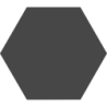 MAGIC BLACK HEXAGON MAT 20X24 (P.69017)