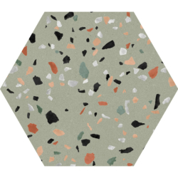 ABSTRACT SALVIA HEXAGON MAT...