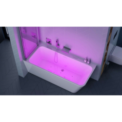 Hydromasaż Inspire Air z wanną narożną Lila 2.0, 160 cm, lewą EXCELLENT WAEX.LIL2.INSPAIR160LWHN