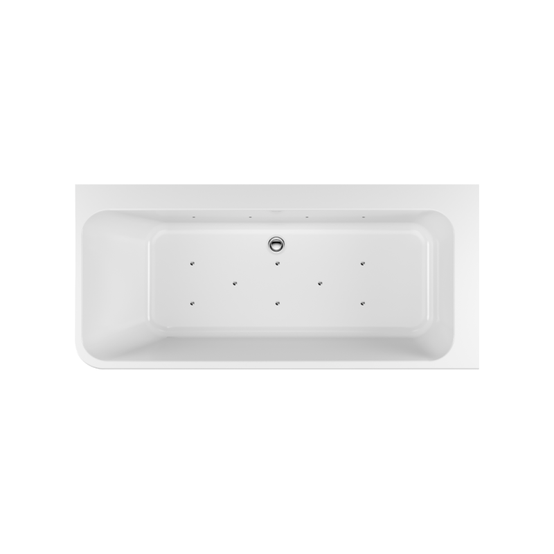 Hydromasaż Inspire Air z wanną narożną Lila 2.0, 160 cm, prawą EXCELLENT WAEX.LIL2.INSPAIR160PWHN