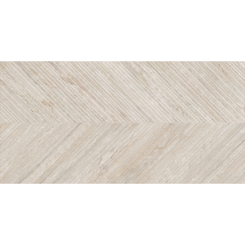 TRAVERTINE CHEVRON LIGHT ANTICATTO MAT 60X120 REKT. GAT.1 (P.71129)