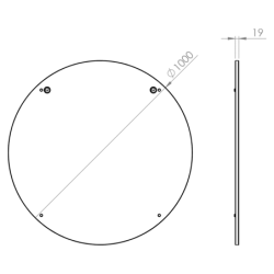 LUSTRO OKRĄGŁE 100 ELITA 166864 / RE066864000010