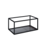 STELAŻ PODSZAFKOWY 80 BLACK MATT Z PÓŁKĄ SZKLANĄ ELITA 167666 / RE150800107160