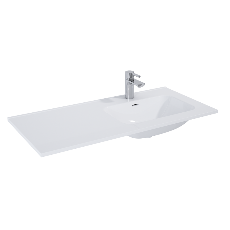 UMYWALKA SKAPPA 100 PRAWA (60+40), CERAM WHITE HG ELITA 145945 / RE041005068060
