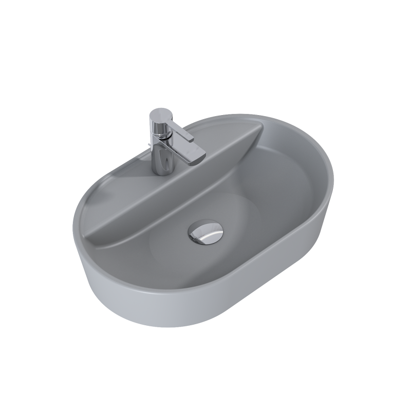 UMYWALKA NABLATOWA BABETTE 62x41 LIGHT GREY MAT ELITA RE040620015870