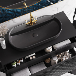 UMYWALKA NABLATOWA BABETTE 82x42 BLACK MAT ELITA 145105 / RE040820017160