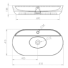 UMYWALKA NABLATOWA BABETTE 82x42 ANTHRACITE MAT ELITA 145108 / RE040820016010