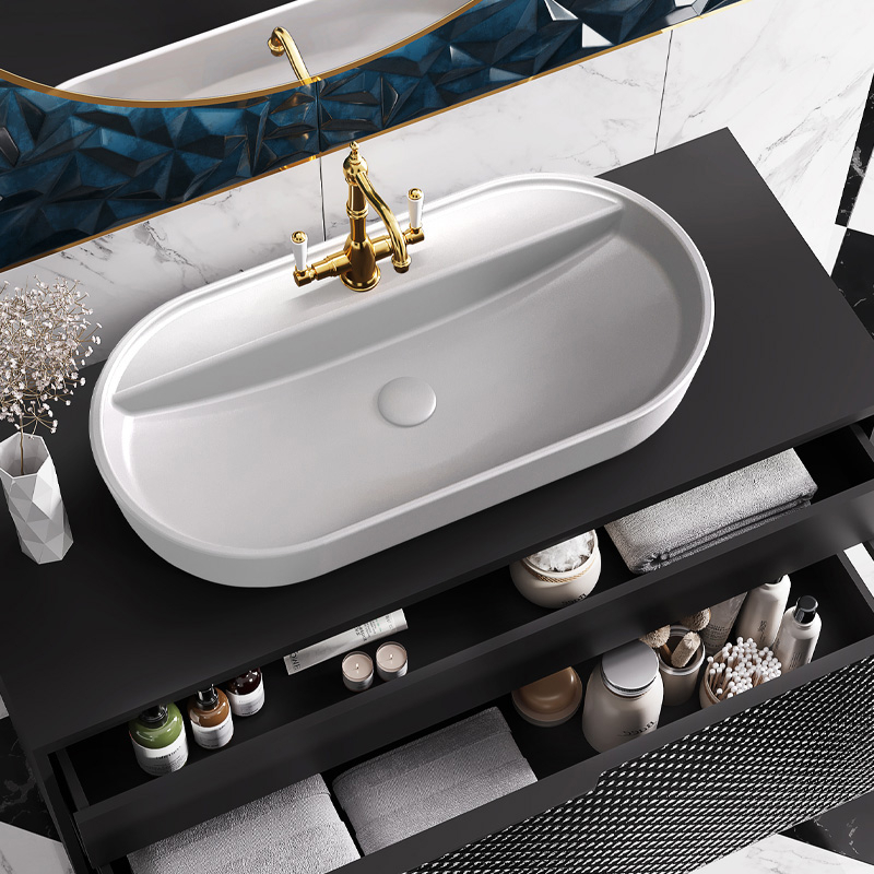 UMYWALKA NABLATOWA BABETTE 82x42 CERAM WHITE HG ELITA 145109 / RE040820018060