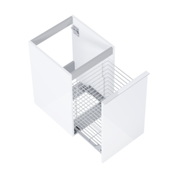 KOMODA LOOK 40 Z KOSZEM CARGO WHITE HG ELITA 167309 / RE080402028060