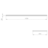 BLAT MDF 140(70+70)/49,4/2,8 DĄB CLASSIC PCV ELITA 167693 / RE05140012S780