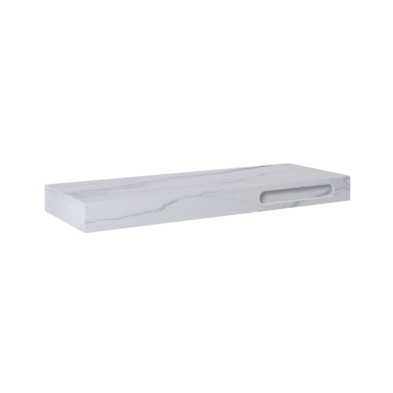 KONSOLA MARMUR CALACATTA 140/46/12 WHITE MATT ELITA RE101400045290