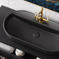 KOREK UMYWALKOWY KLIK-KLAK BLACK MATT ELITA 167958 / RE090000017160