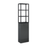 STELAŻ WISZĄCY 40/80 BLACK MATT Z PÓŁKAMI SZKLANYMI ELITA 168186 / RE150401107160
