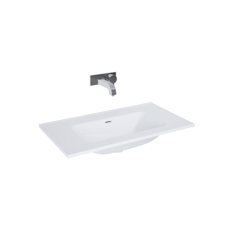 UMYWALKA SKAPPA 80 BEZ OTWORU, CERAMICZNA WHITE HG ELITA 146032 / RE040800068060