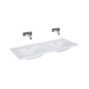 UMYWALKA SKAPPA 120 DUO BEZ OTWORU, CERAMICZNA WHITE HG ELITA 146034 / RE041200068060