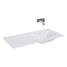 UMYWALKA SKAPPA 100 BEZ OTWORU PRAWA (40+60), CERAMICZNA WHITE HG ELITA 146035 / RE041002068060
