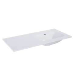 UMYWALKA SKAPPA 100 BEZ OTWORU PRAWA (40+60), CERAMICZNA WHITE HG ELITA 146035 / RE041002068060
