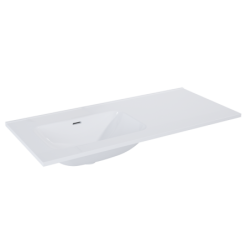 UMYWALKA SKAPPA 100 BEZ OTWORU LEWA (60+40), CERAMICZNA WHITE HG ELITA 146036 / RE041001068060
