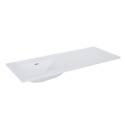 UMYWALKA SKAPPA 120 BEZ OTWORU LEWA (60+60), CERAMICZNA WHITE HG ELITA 146040 / RE041201068060