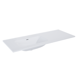 UMYWALKA SKAPPA 120 BEZ OTWORU LEWA (80+40), CERAMICZNA WHITE HG ELITA 146038 / RE041201168060