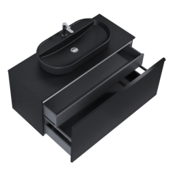 SZAFKA GLAM 120 1S + 1S BLACK MATT ELITA 168388 / RE011200167160