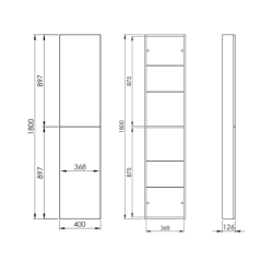 SŁUPEK FOR ALL 40 2D (12,6) ANTHRACITE HG ELITA 168327 / RE030400066610