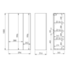 WISZĄCA FOR ALL 60 2D (31,6) BLACK HG ELITA 168342 / RE140600063510